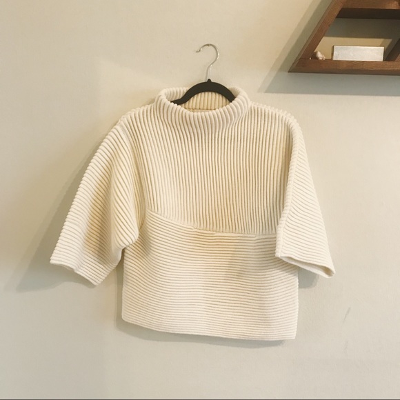 J.O.A. Chunky Cream Ribbed Sweater - Picture 2 of 3
